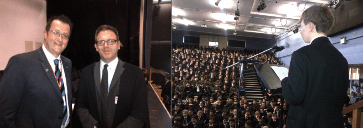 Inspiring speeches: Vic Goddard and our own Barack Obama: Y11, Theo Demolder