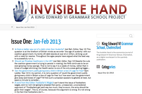 The Invisible Hand; showing the possibilities. 