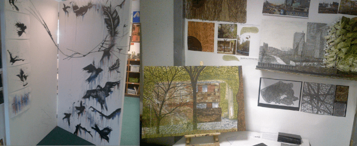 Year 12 work that has developed from simple origins into a range of forms. The students love to tell their stories. 