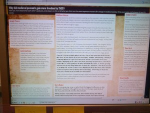 Using social media for collaborative learning in History.