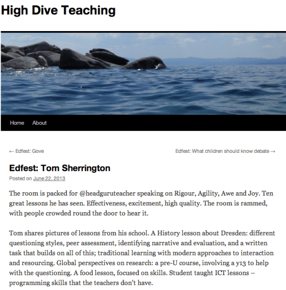 A report from Sally Thorne