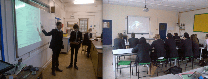 Teaching: Co-construction with Y11 and my final lesson with Y13 watching Commander Hadfield sing Space Oddity. 