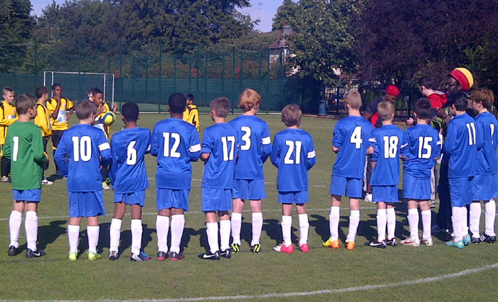 Final tactical briefing and words of encouragement from the coach before kick-off...