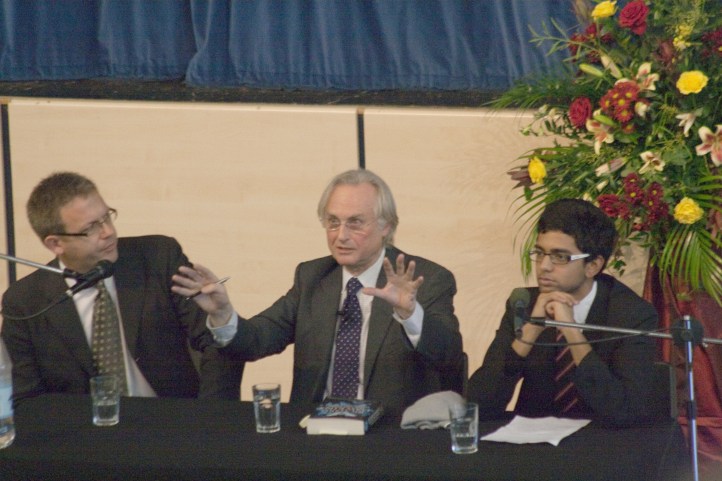 Richard Dawkins in debate at KEGS in 2009