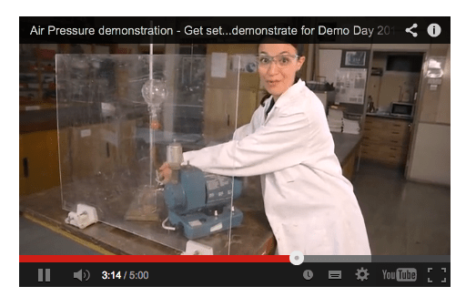 ScienceDemo.or video inspired us to try something new in the lesson