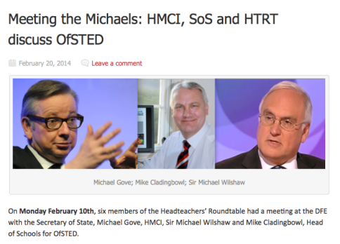 The Headteachers' Roundtable Meeting. Click to follow the link.