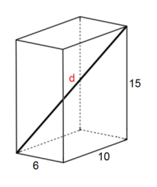What is the value of d? What angle does it make with each side? 