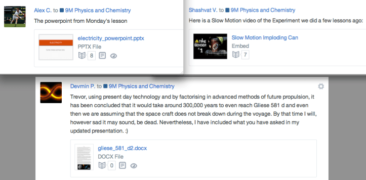 Resource sharing in different forms. 