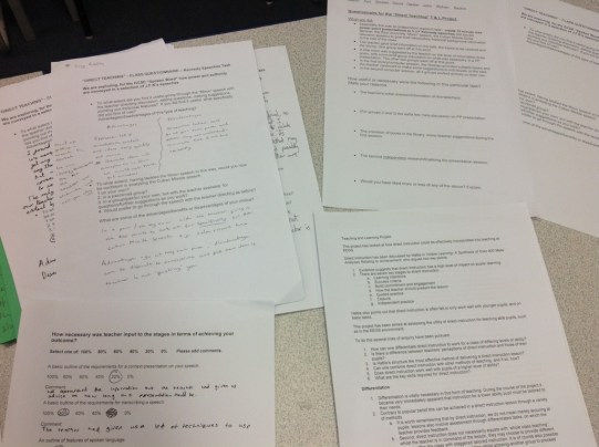 Teacher instruction: When does it have greatest value?