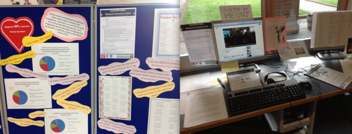 Learning Poetry by Heart in German and in the English-Latin-French project. 