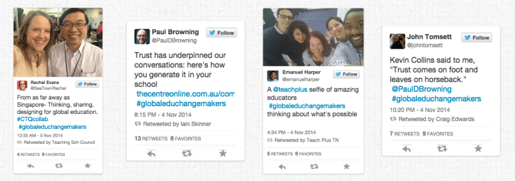 Tweets for the Sutton-Gates  #globaleduchangemakers conference