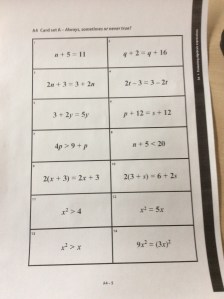 Standards Units in Maths.  Proofs and equations. 