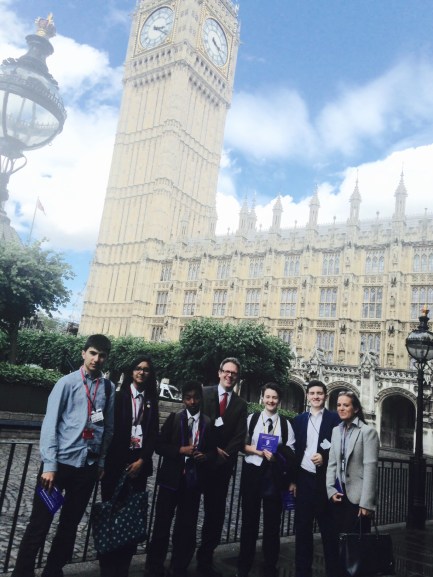 Our trip to the Houses of Parliament. 