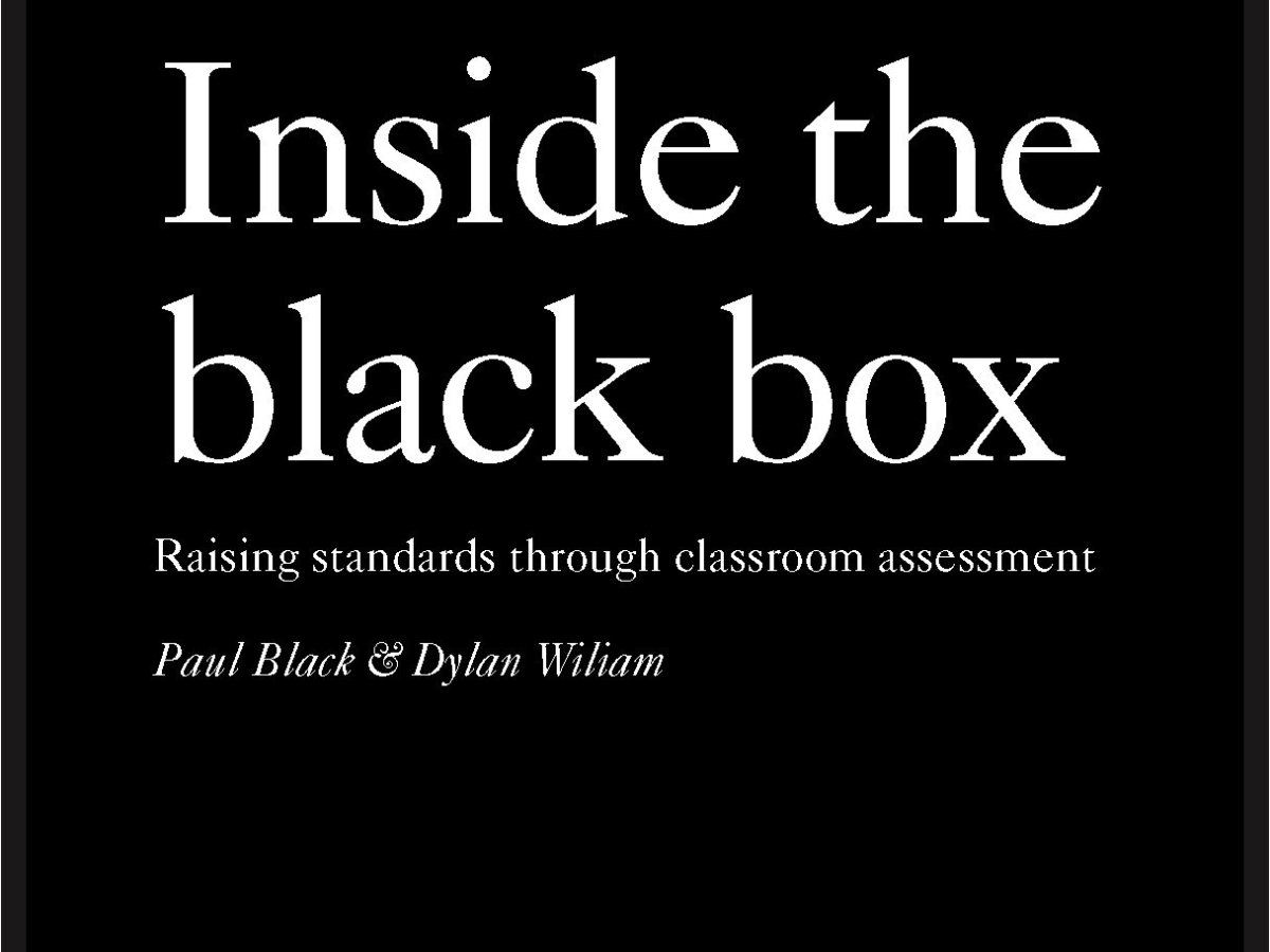 ‘Inside the Black Box’.  Classic Education Gold from Wiliam and Black.
